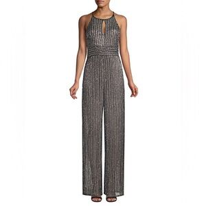 Parker Megara Beaded Halter Jumpsuit